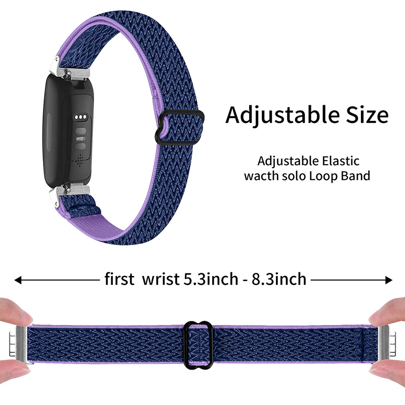 For Fitbit Inspire 3/HR/Inspire 2 Watchband Elastic Woven Nylon Sport Band Strap