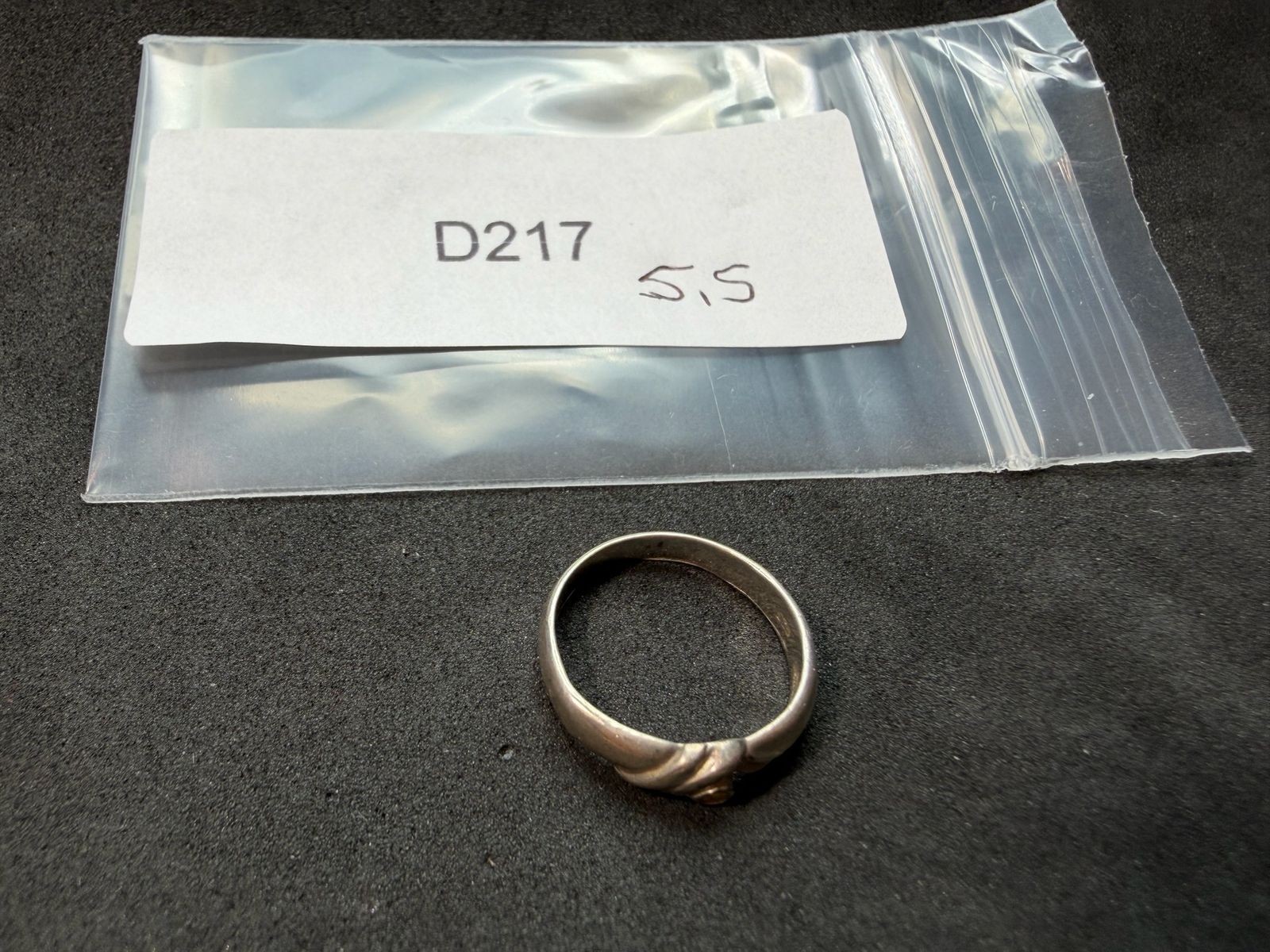 1.67g Vintage Sterling Silver 925 Braided Band Ring Minimalist Size 5.5 M