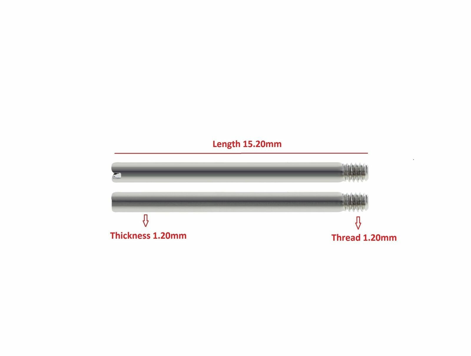 2 SCREW PINS FOR MEN ROLEX JUBILEE 19MM 20MM WATCH BAND LUG 62510H BRACELET LINK
