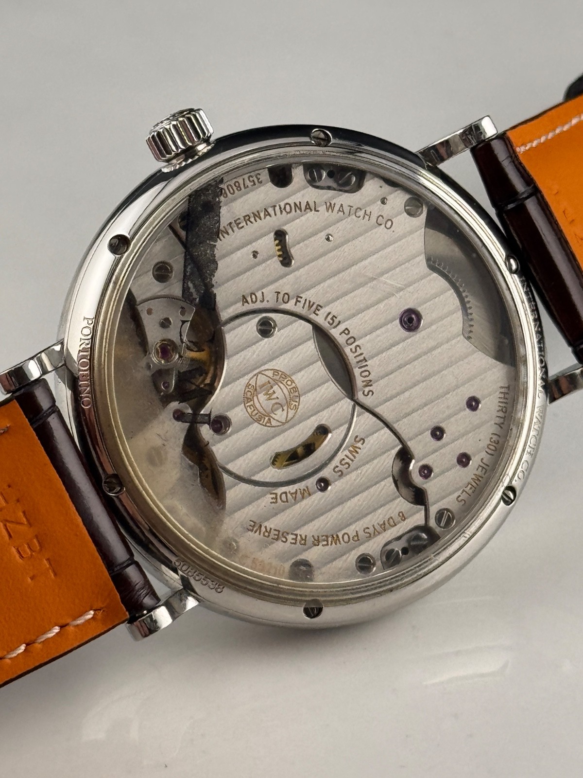 IWC Portofino Stainless Steel 45mm Manual Wind Watch IW510102 w Box