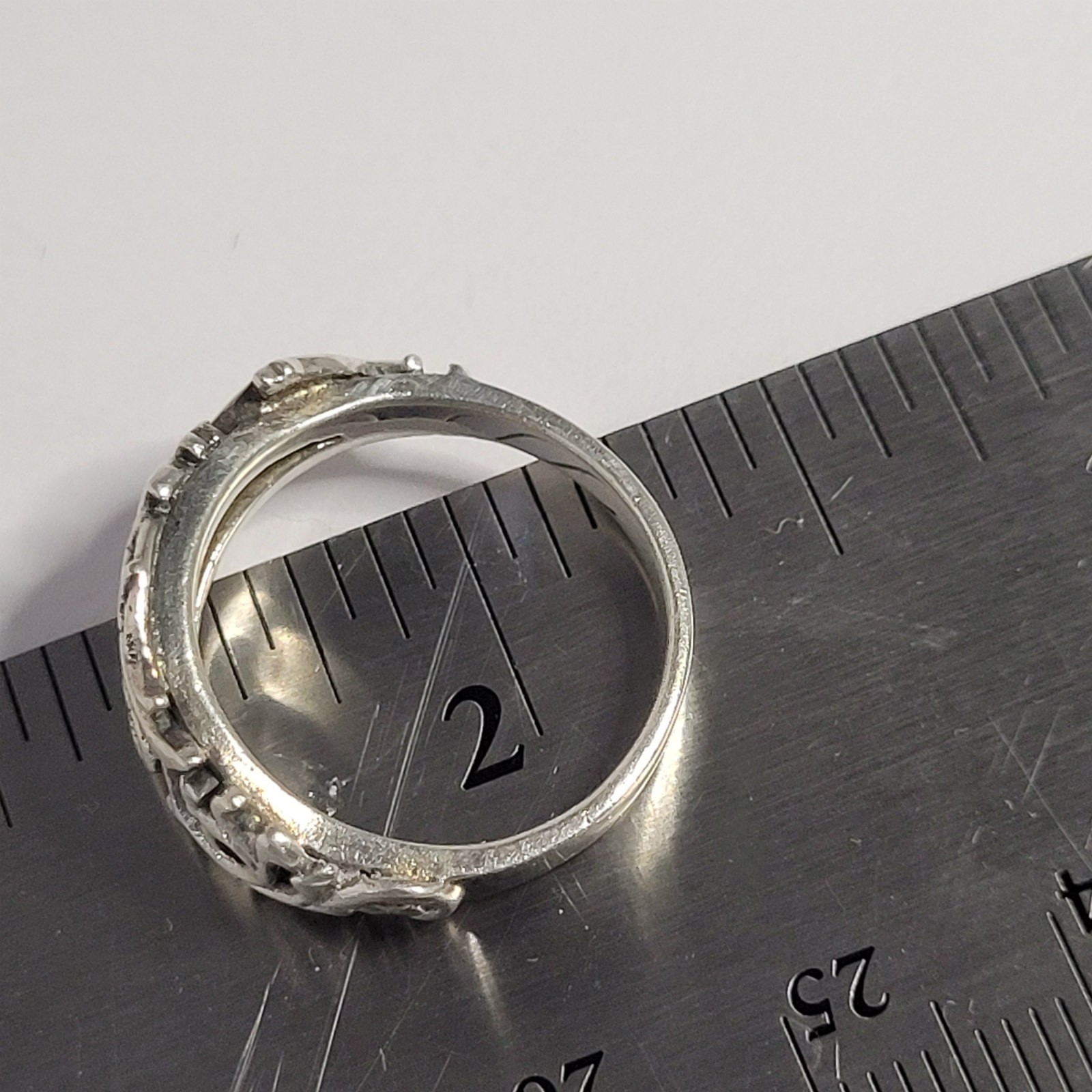 PSCL Dragon Sterling Ring Peter Stone size 6 1/4