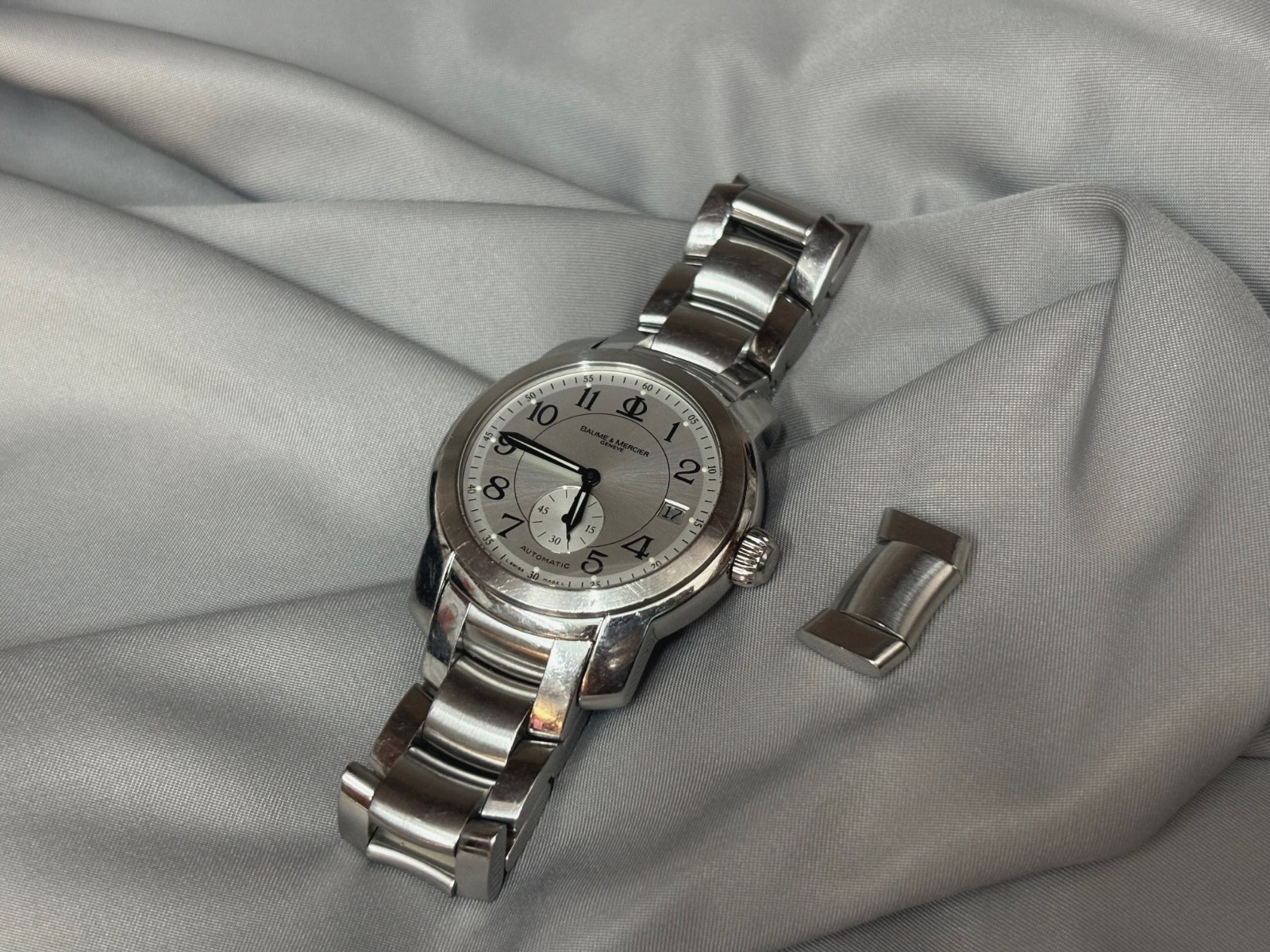 Baume & Mercier Capeland 39mm Stainless Steel Silver Dial Men’s Watch MV045221