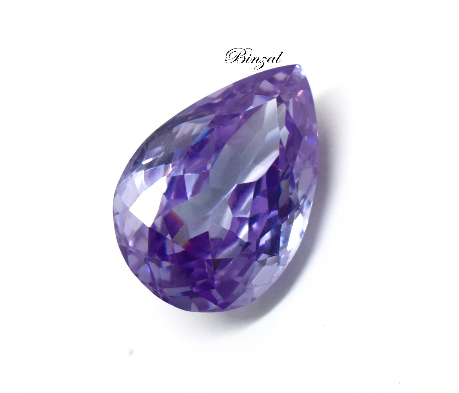 124Ct Color Change Alexandrite Pear Cut 32x22x13mm Purple to Blue Loose Gemstone
