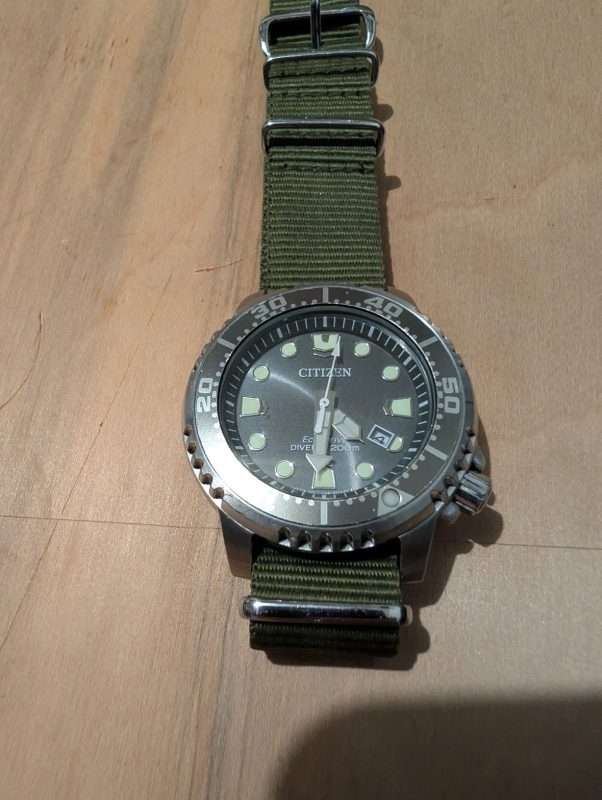 Citizen Eco-Drive Promaster BN0167-50H Original Ratchet Strap & NATO See Desc