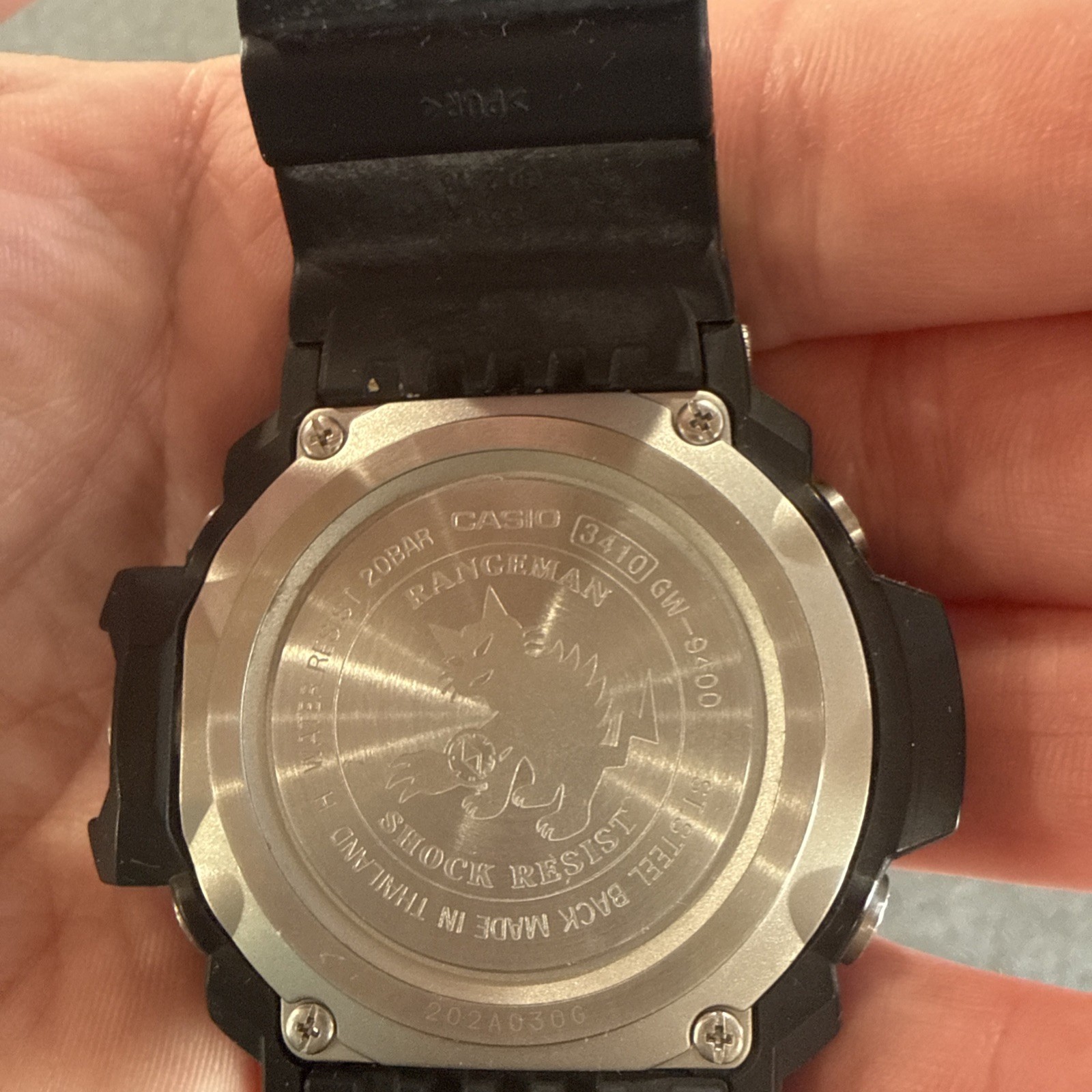 Casio G-SHOCK Master of G RANGEMAN GW-9400J-1JF Triple Sensor ver.3 Used