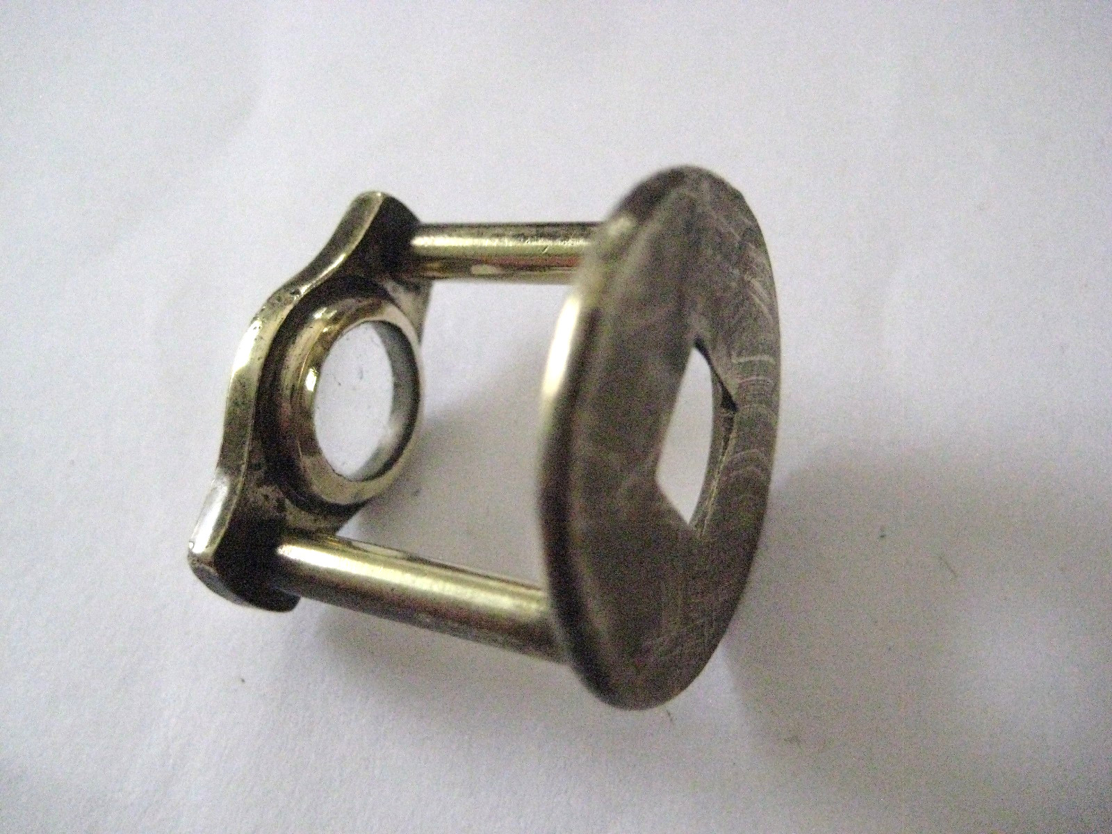 Antique Unkown Very Unusual Small Brass Jewelers Loupe Good Condition