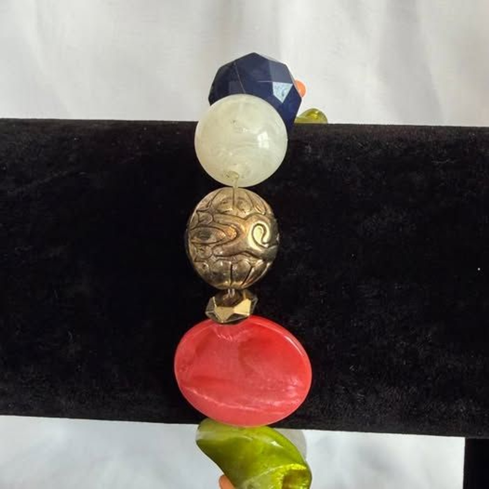 7″ Vintage Beaded Bracelet with Colorful Beads Bohemian- Hippie-Style