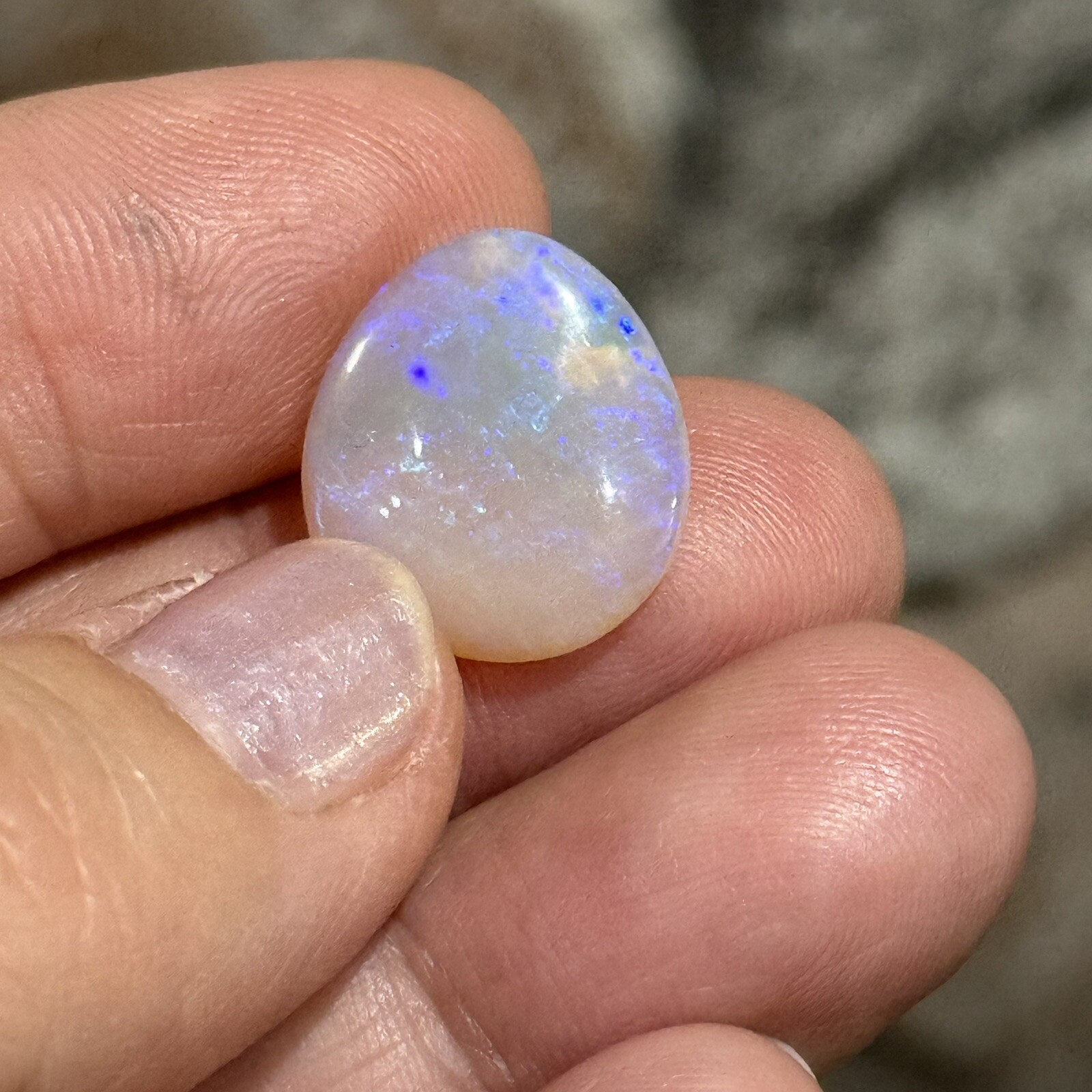 7.1ct 16.7x15x4.7mm Fine Australian Crystal Pipe Jelly Opal Cabochon Gem