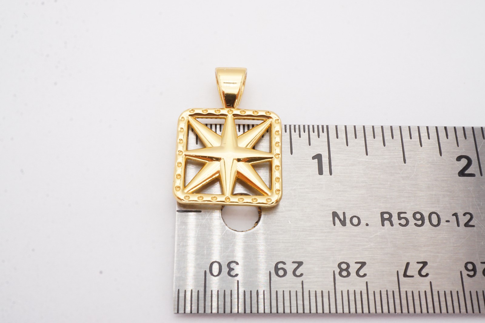 Jane Win Gold Plated Sterling Silver 925 Star Pendant