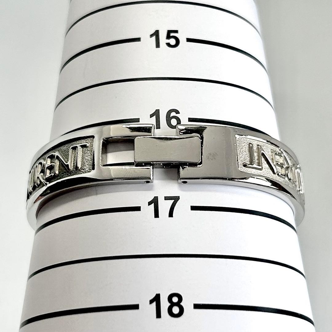 YSL Yves Saint Laurent Rectangular Bangle Watch Black Quartz Japan 0714206