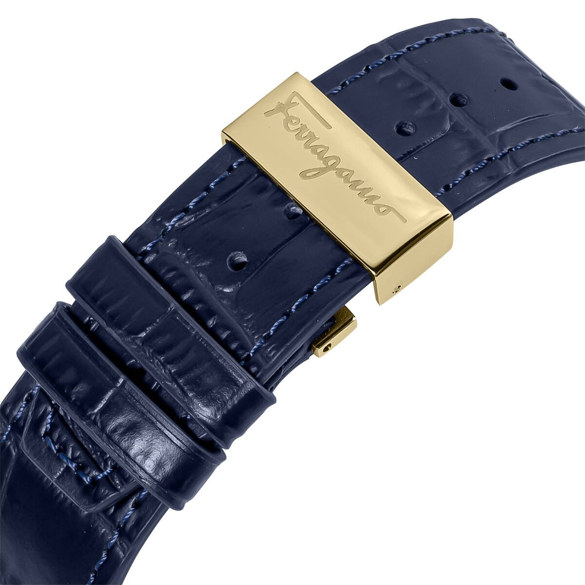[B1Y] Ferragamo Watch Chrono 44mm Men’s Navy Blue SFEX00723 [w2w]