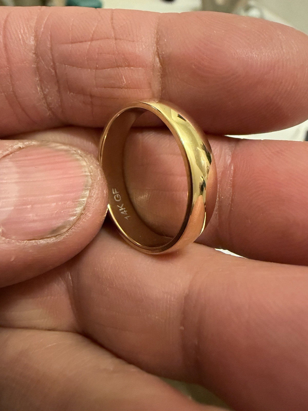HIS/HERS/ Wedding/Anniversary Ring/14Kgf JEWELERS ESTATE weighs3.5 gram size10