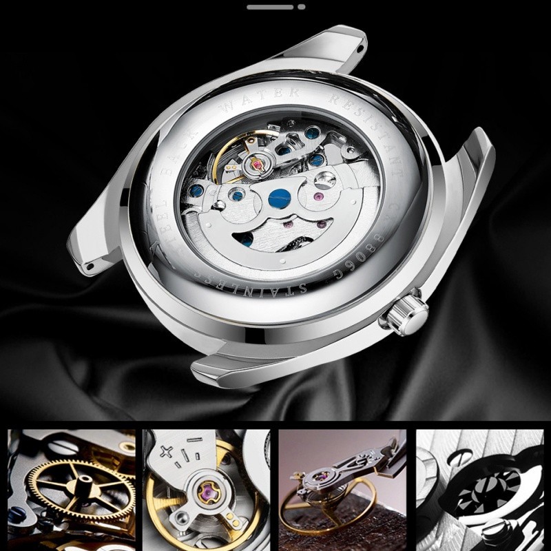 Men’s Automatic Mechanical Watch Classic Wristwatch business Self-winding Gift