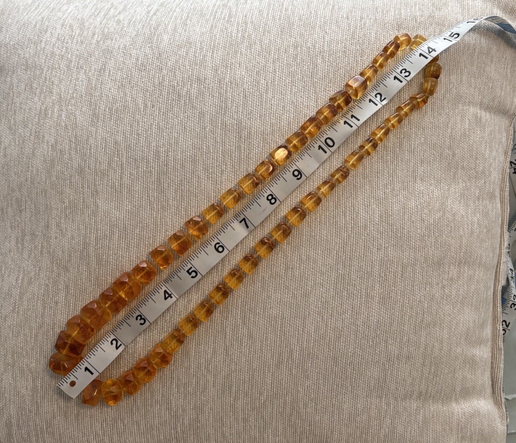 Vintage Large Genuine Baltic Honey Amber Necklace Heavy 104 grams !!!