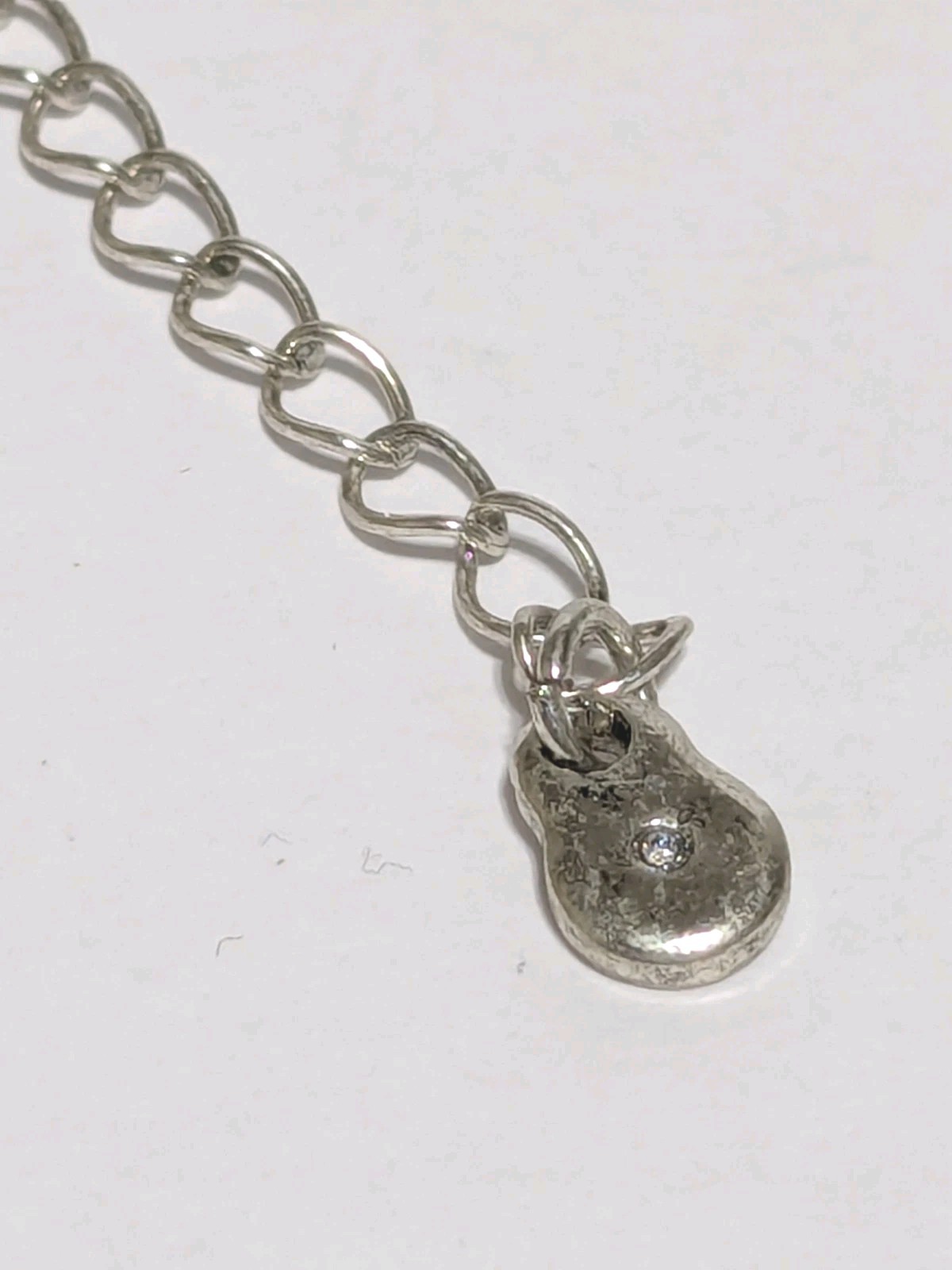 Hot Topic Silver Tone Chain Choker Necklace With Spider & Skull Charms 11″ Goth