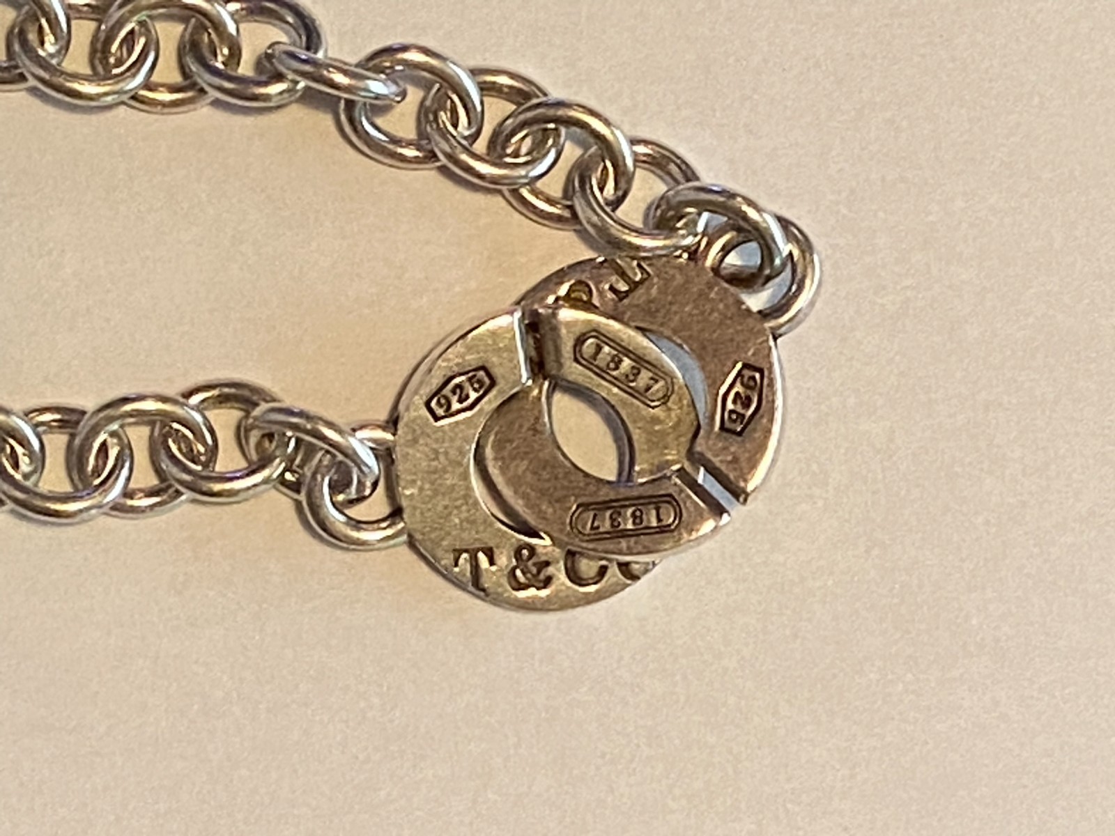 Tiffany & Co. 1837 Double Circle Clasp Necklace and Bracelet