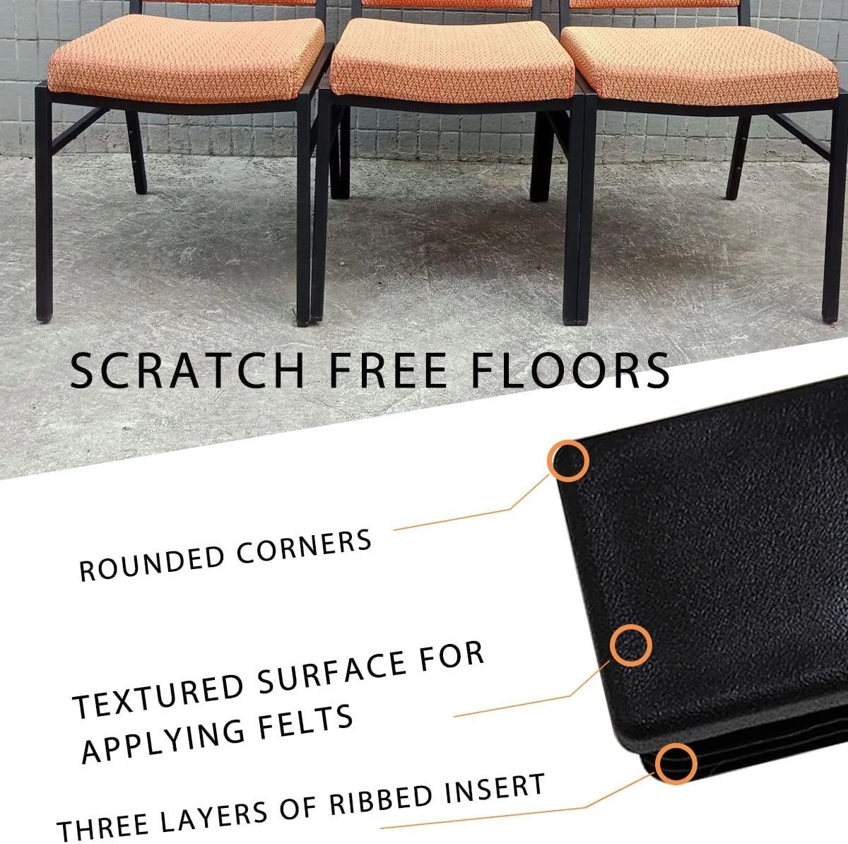 High-Quality 1.25 Inch Square Tube End Caps – 12 Pack for Optimal Furniture Care