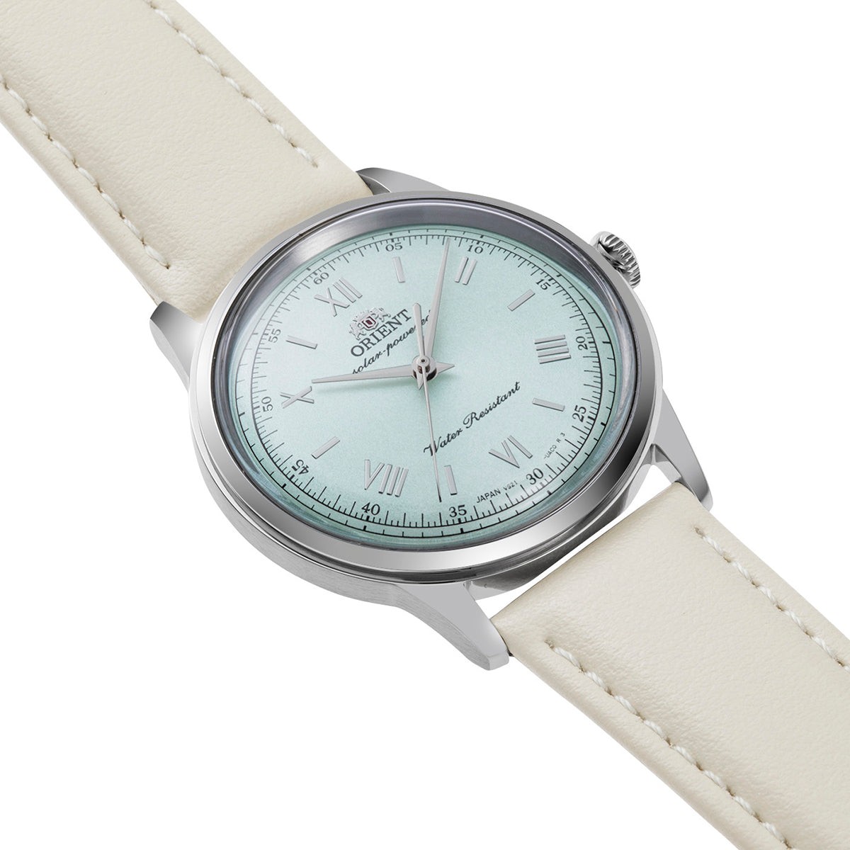 ORIENT Classic Bambino 38 RN-WK0002E Solar Quartz Watch Pale Green Dial