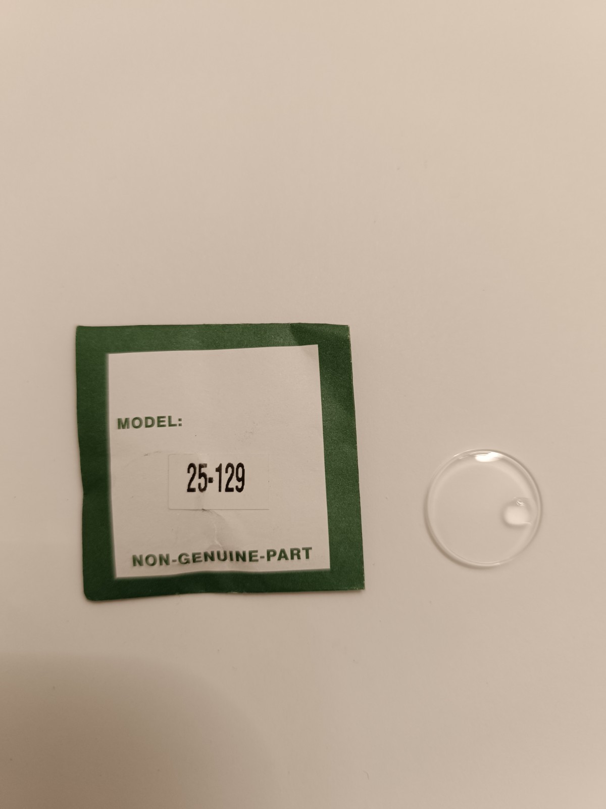 Rolex 25-129 Compatible Plastic Glass