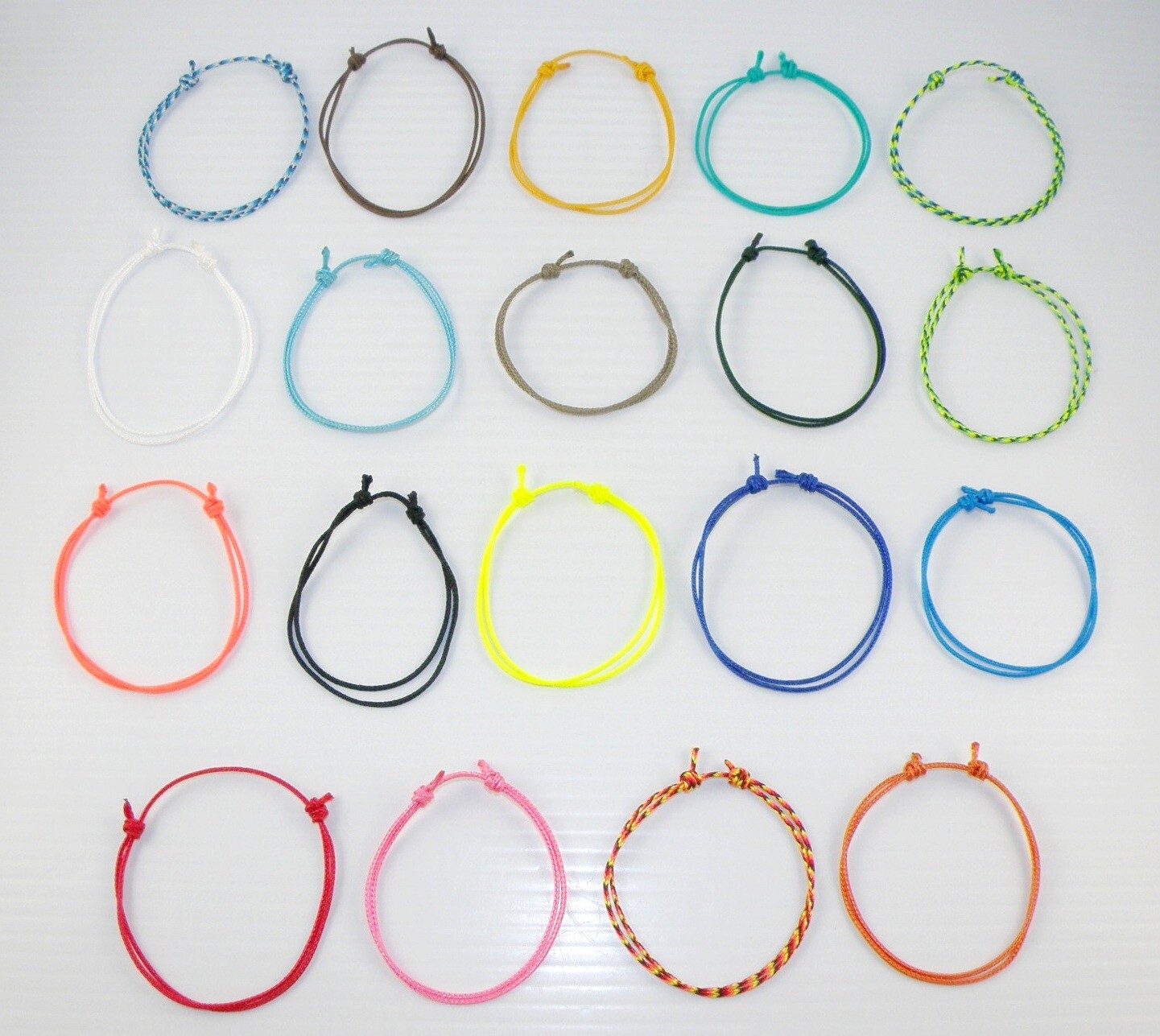 Handmade Micro Cord BROcelet Bracelet Single String Surfer Knot Closing Wrist