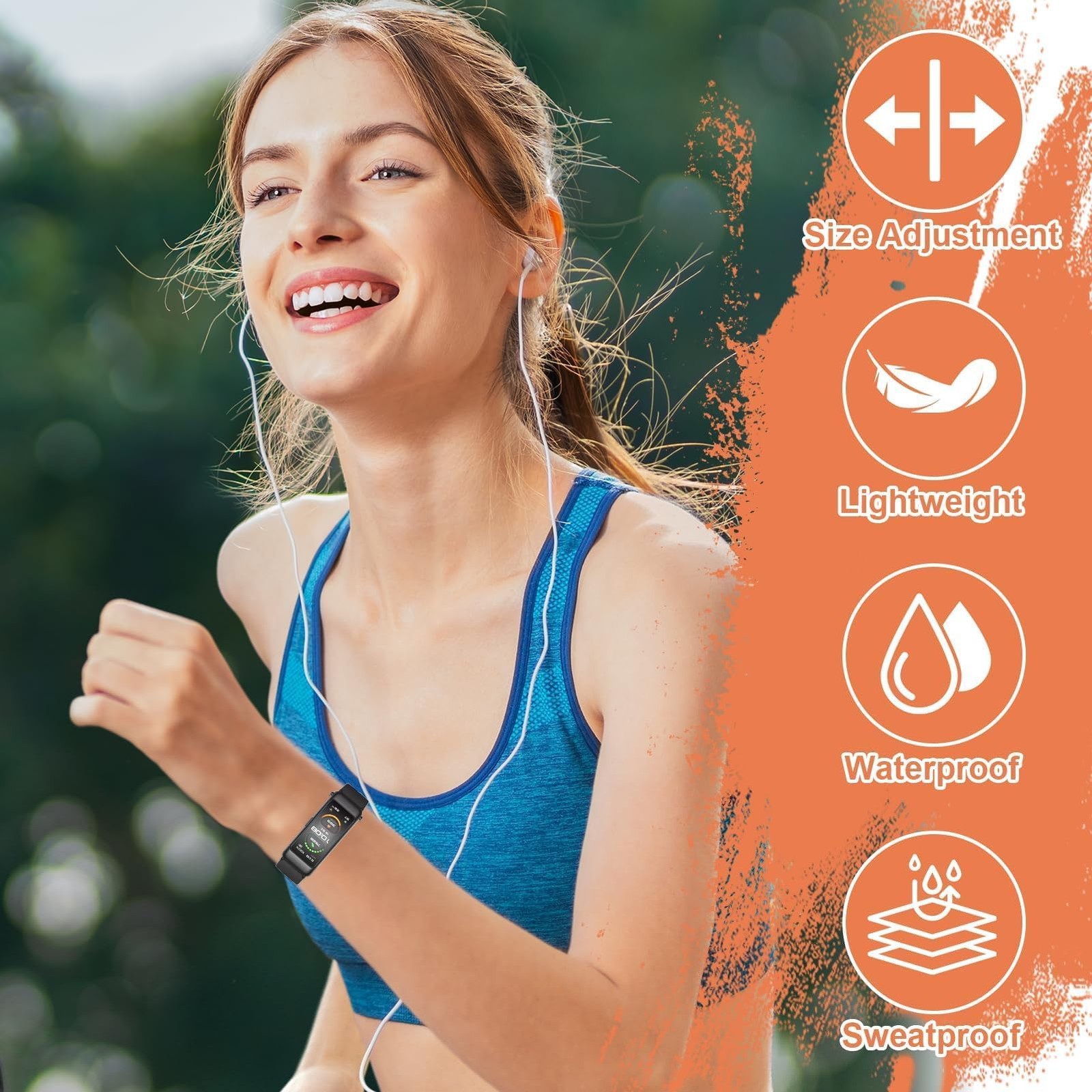5 Pcs Watch Bands Replacement for ID115plus HR Only, Very Fit Pro Activity Fi…