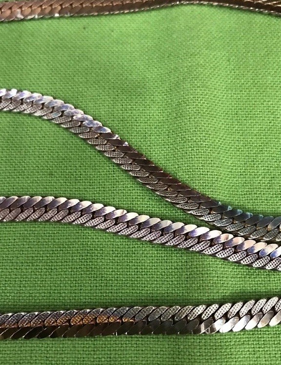Solid Gold Filled Chain Necklace 35.2 Grams.