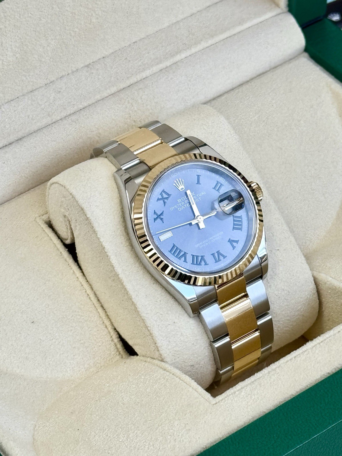 Rolex Datejust 36 126233 Wimbledon Dial Steel Gold Jubilee Box Papers 2024