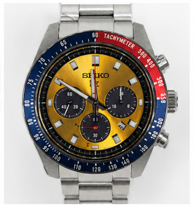NEW Seiko Prospex SSC947 Speedtimer Solar Chronograph Yellow Dial Watch