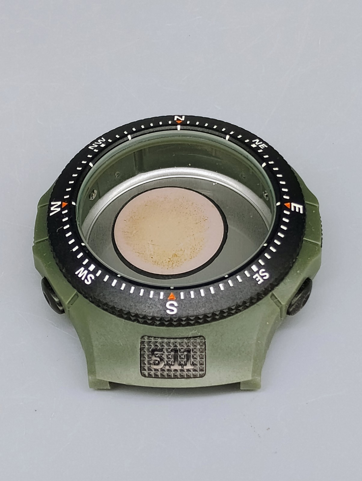 5.11 Tactical Series Watch Parts Case Only model 59245 Green with Compass Bezel