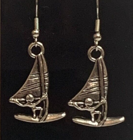 Wind Kite Earring, Surfing Earring, Surfer Earring, Nautical Earring, Gift Idea