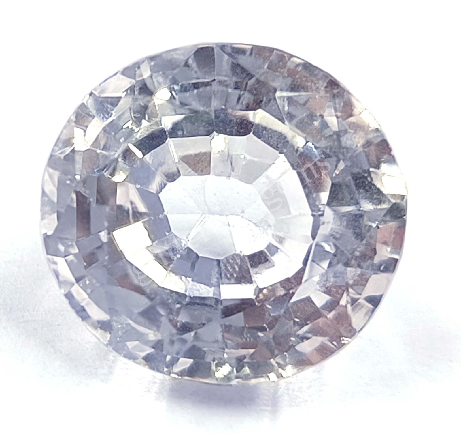 20.45 CT Oval Cut Natural White Sapphire IGL Certified Loose Gemstone 25AJ