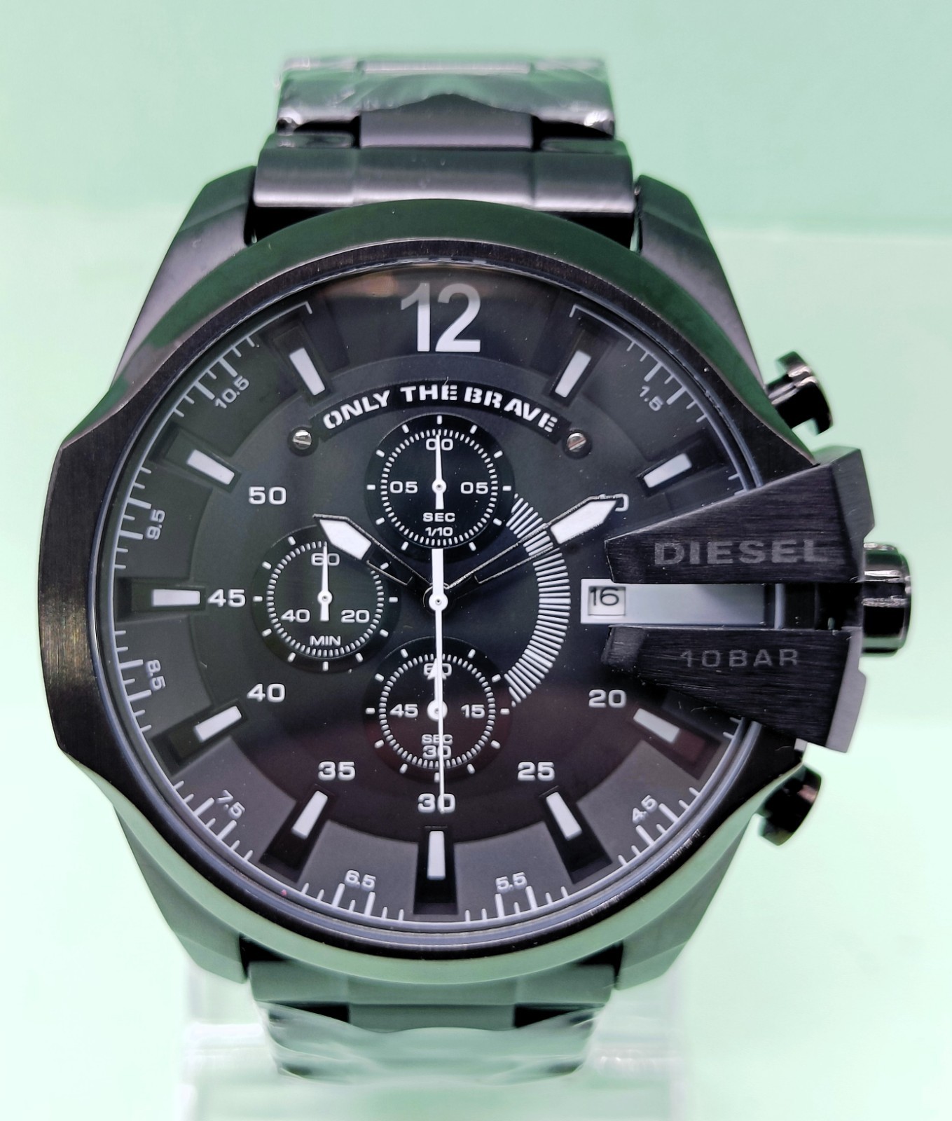 Amazing Diesel 10 Bar “ONLY THE BRAVE” Chronograph Quartz Men’s Wrist Watch