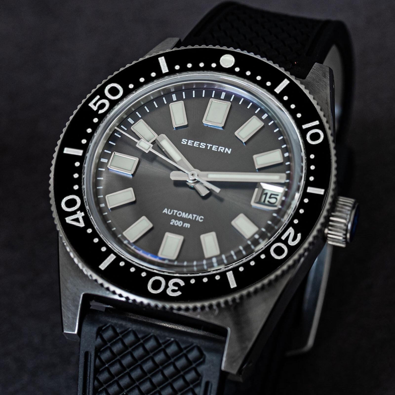 Seestern V3 62MAS 20ATM Genuine Ceramic Bezel 200m DIVER’S Watch SE2021-D62S-SK