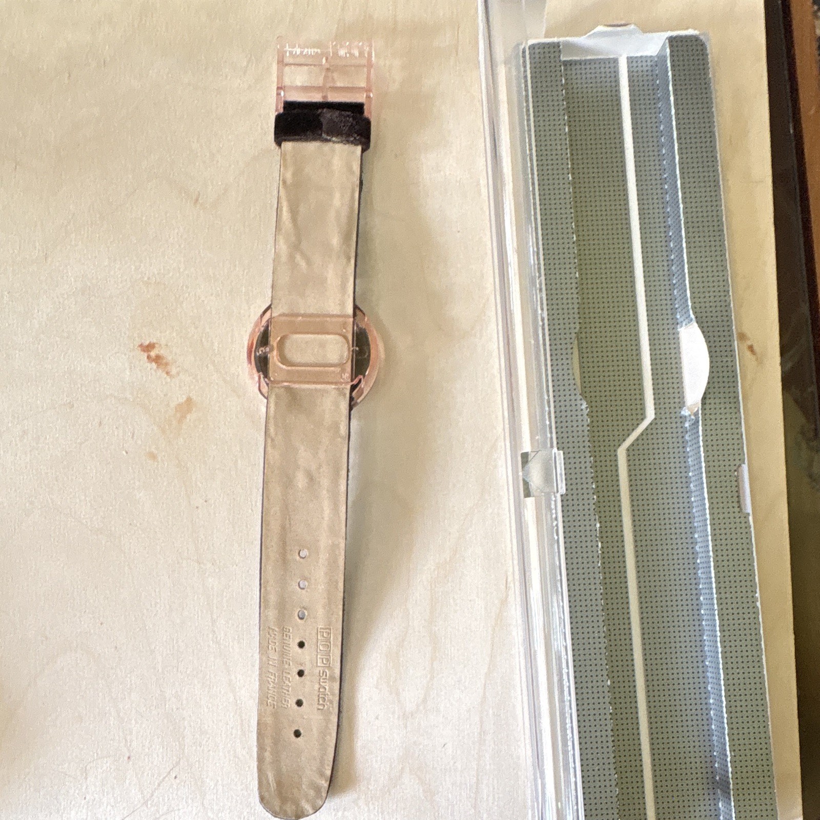 1995 Swatch Midi Pop Smooth Velvet PMB102 – works missing tassel