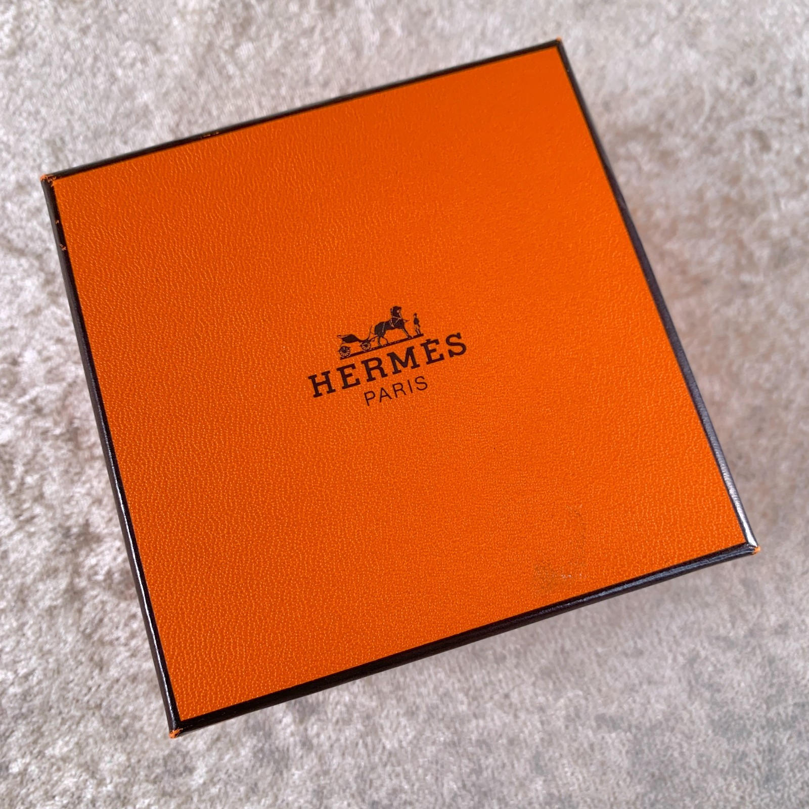 Vintage Hermes Clic Clac Bangle Bracelet Mosaique Red Enamel Gold Size GM w/Box