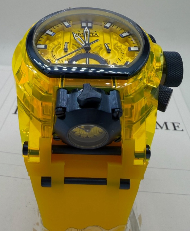 Invicta Bolt Zeus Magnum Men’s Watch – 52mm, Yellow, Dark Blue (39472)