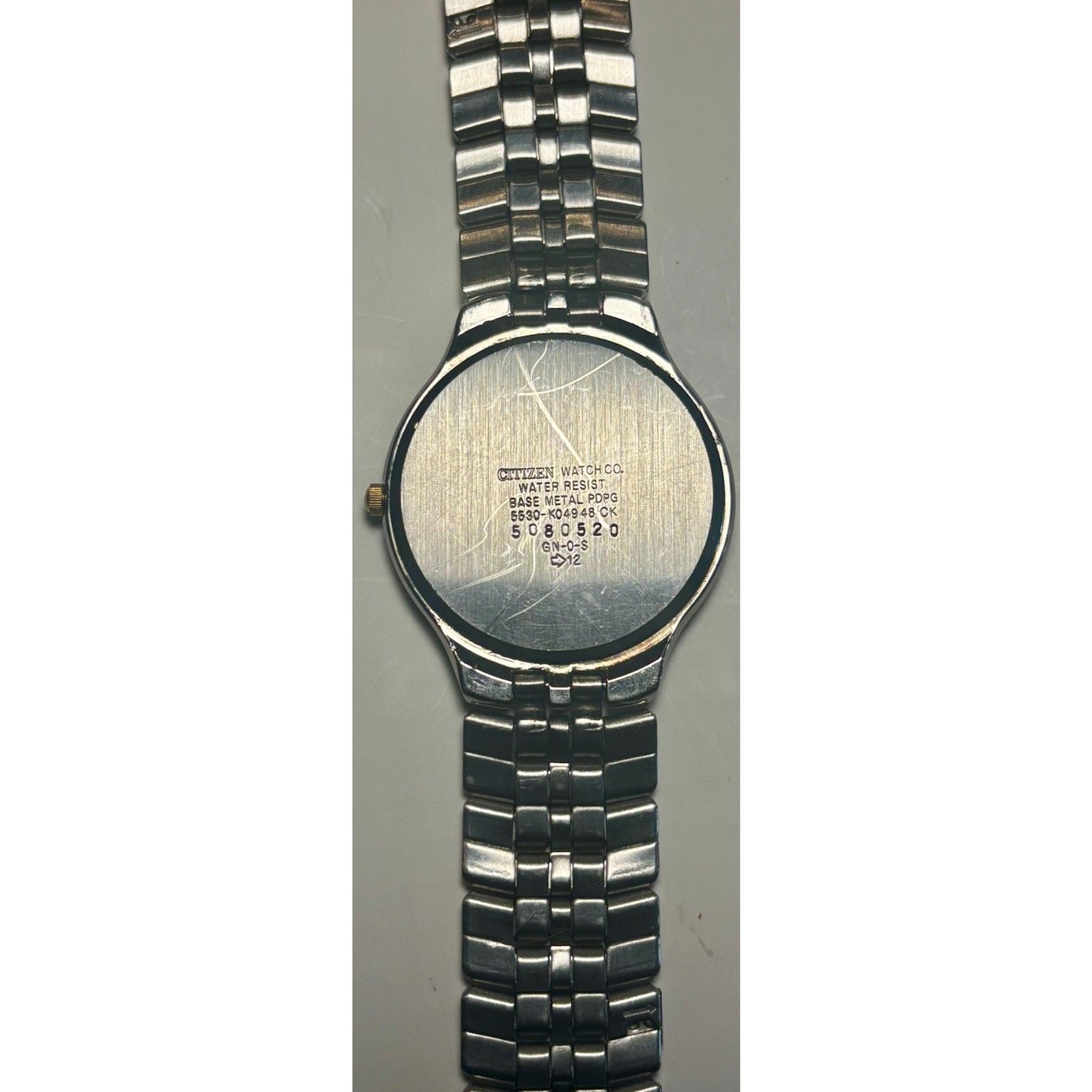 Vintage Citizen CQ Quartz Men’s Watch | Black Dial 5530-K04948 CK New Battery