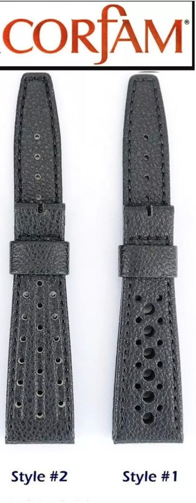 Genuine CorfaM® Straps Bands for Vintage & Reissue Omega Watches & Chronographs.