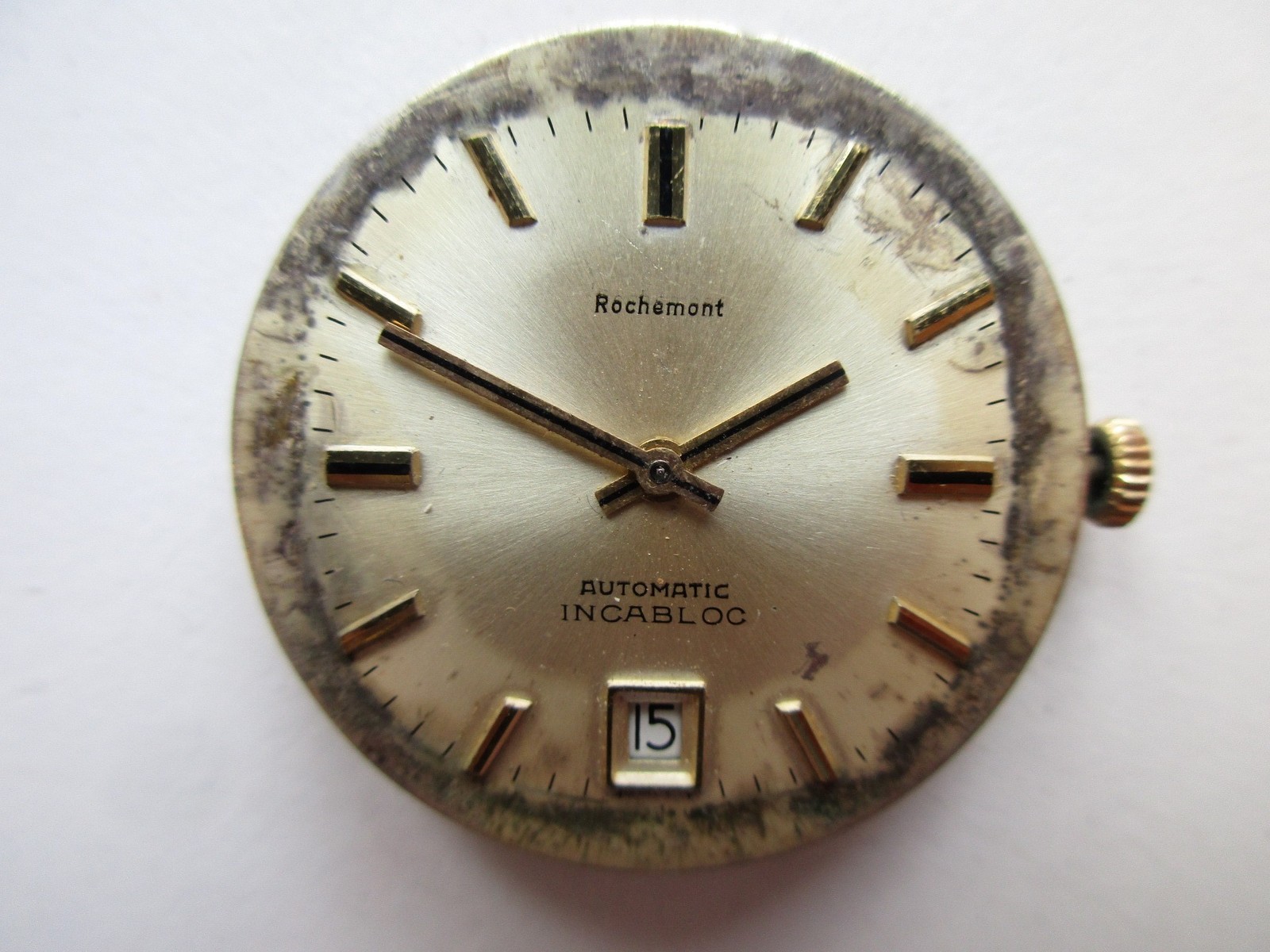 ETA cal. 2783 Swiss automatic watch movement – date at 6 – running