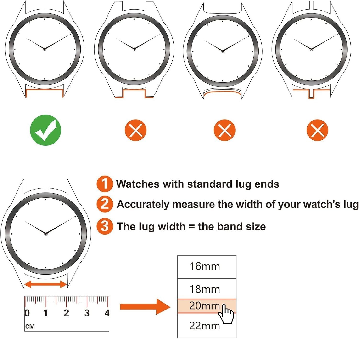 Lightweight & Breathable Nylon Watch Strap – Sizes 16mm to 22mm – Quick Install