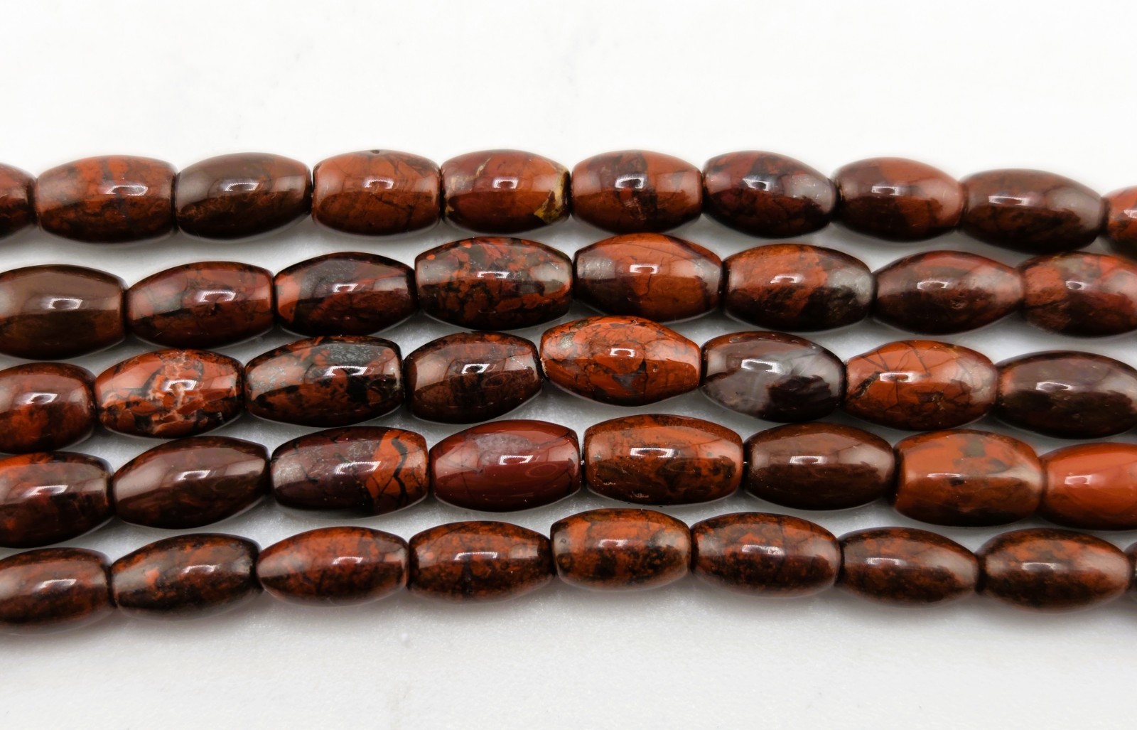 Jay King Necklace Mahogany Obsidian 5 Strand Beaded Sterling DTR 2097