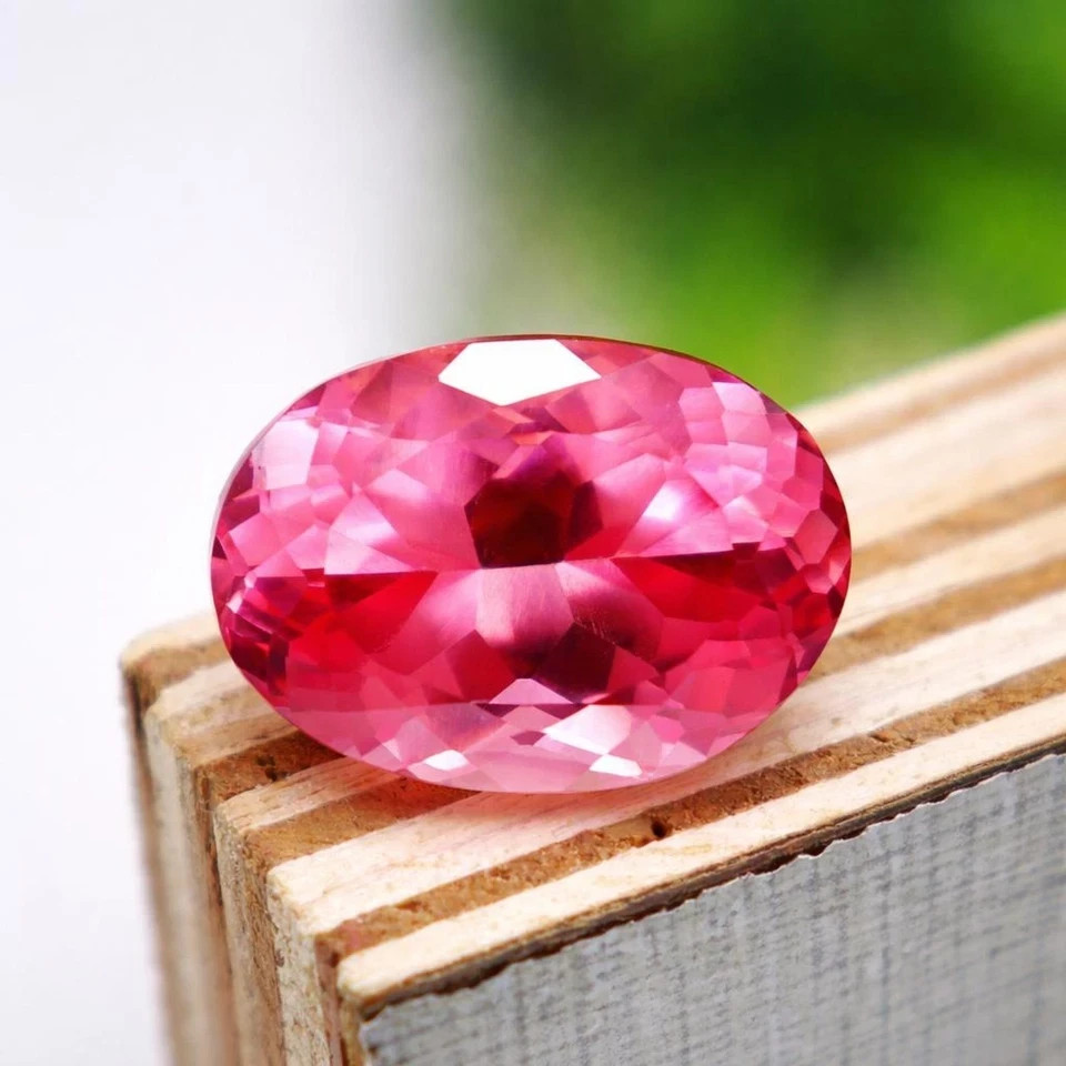 9.40 Ct Certified Natural Ceylon Padparadscha Sapphire Oval Cut Loose Gemstone