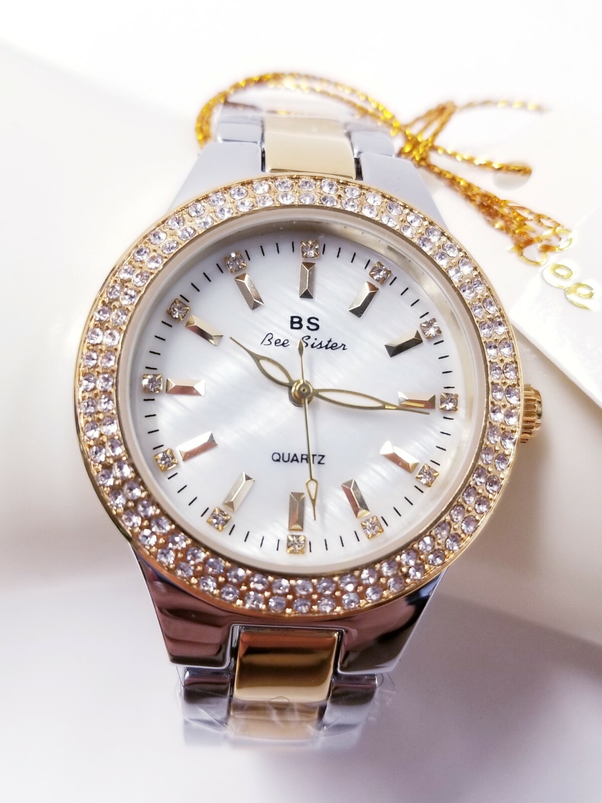Bee Sister – Diamond Women’s Quartz Watch 35mm DIAL 3ATM WATER RESISTANT