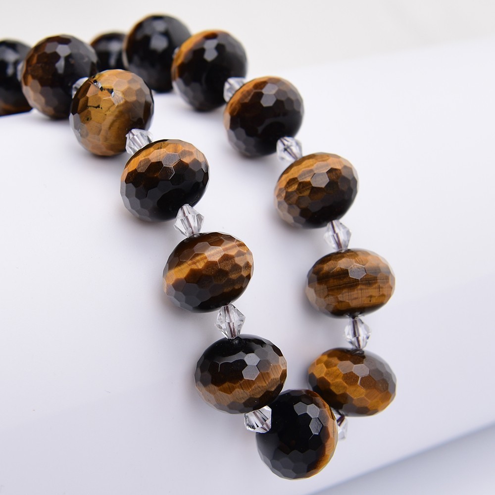 13x18mm Natural Yellow Tiger eye Stone Faceted Abacus Shaped Nugget Loose Beads
