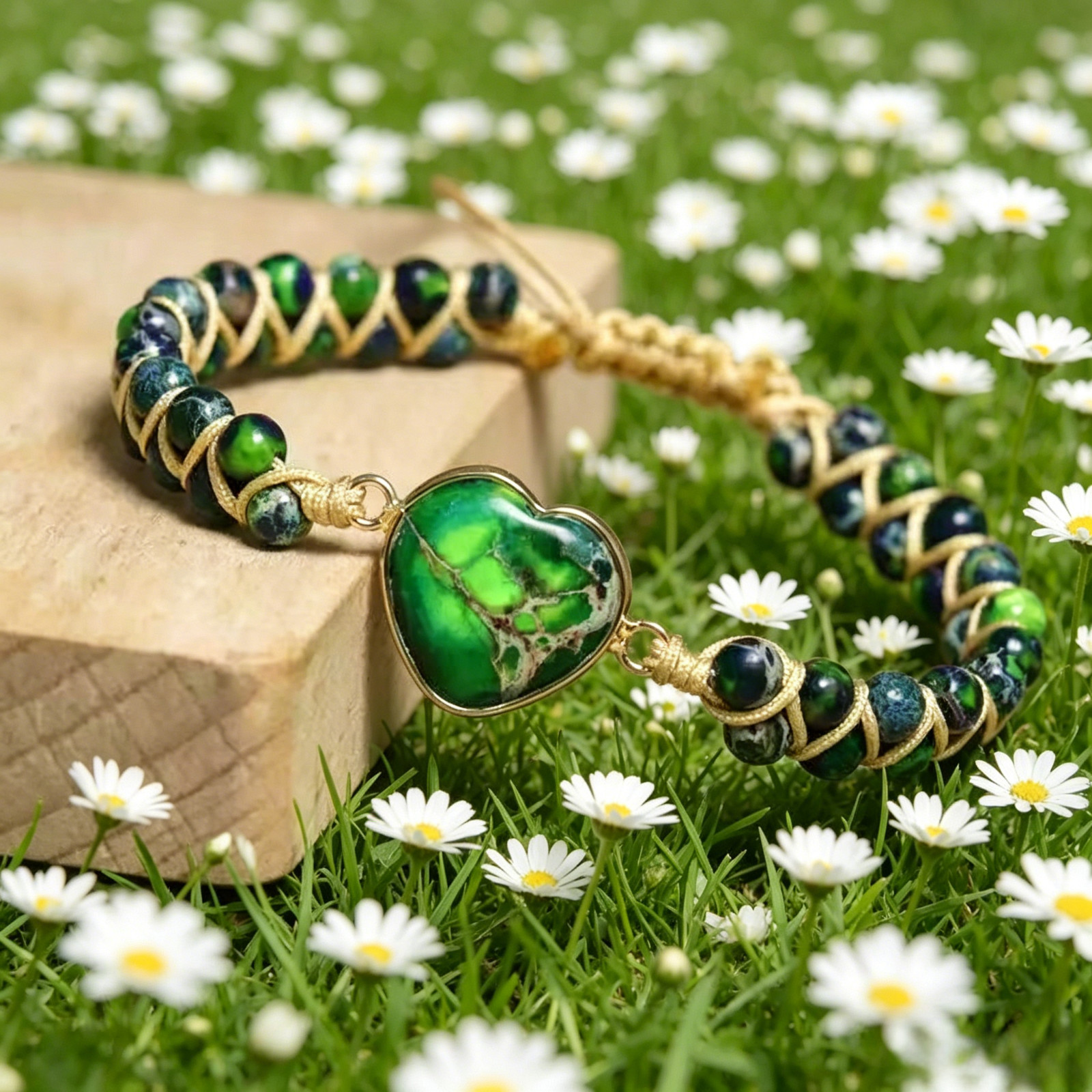 Green Heart Bracelet