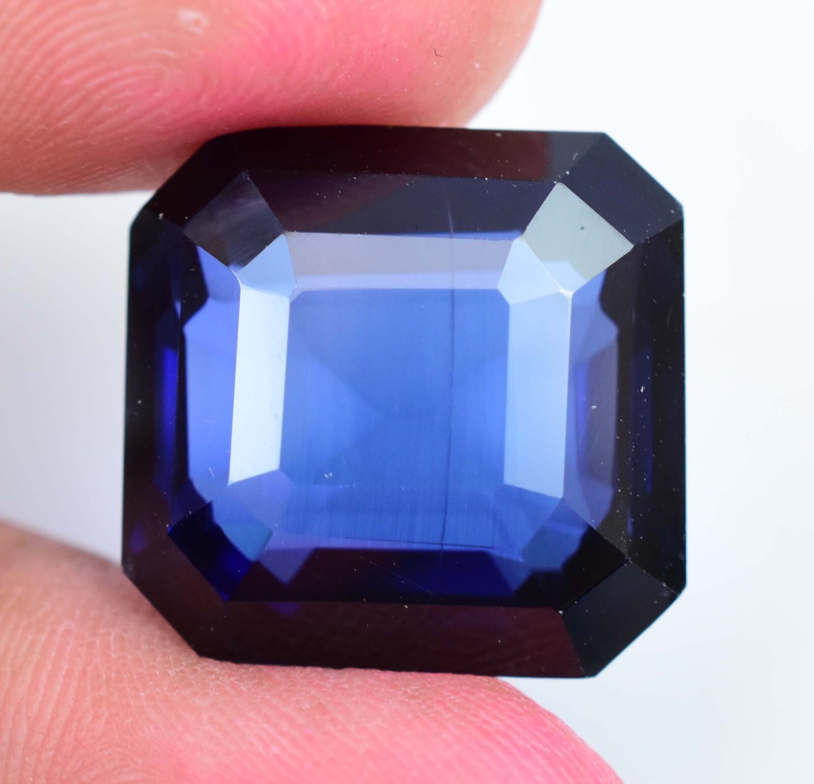 34.45 Ct Natural Kashmiri Blue Sapphire Octagon STUNNING Certified Gemstone