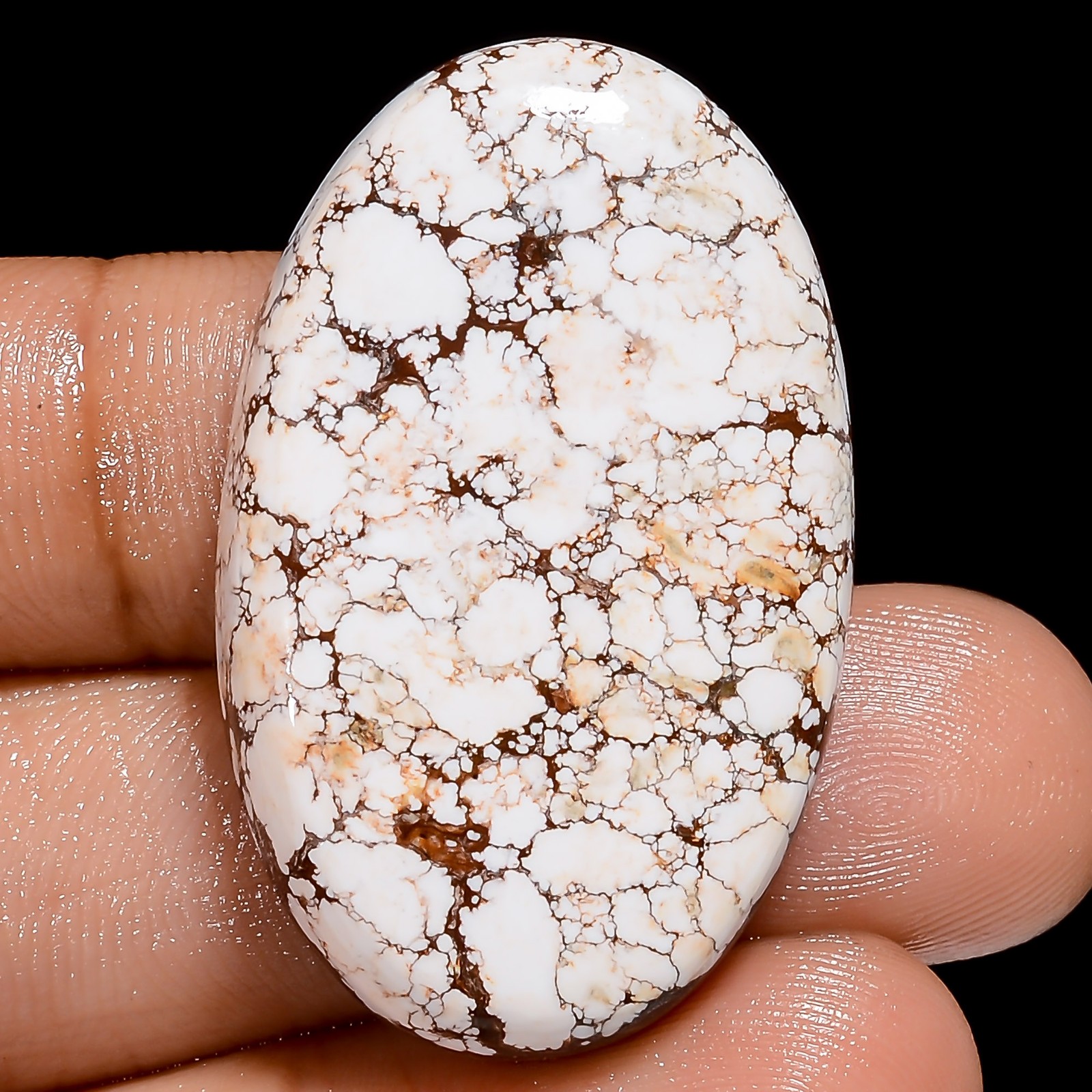 Natural Wild Horse Jasper Oval Shape Cabochon Gemstone 48 Ct. 36X22X6 mm X-27950