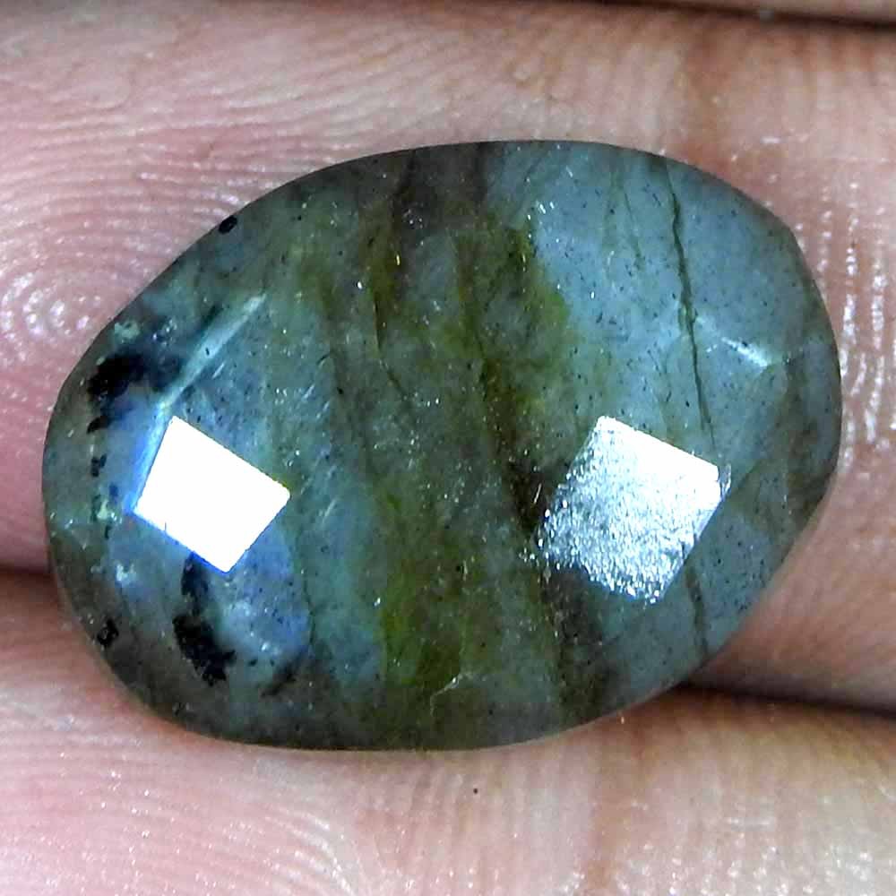 14.30Cts100%Natural Blue Cut Power Labradorite Oval Cabochon Loose Gemstone