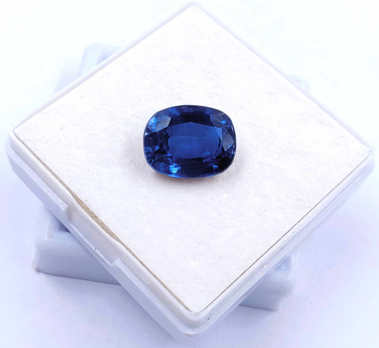 NATURAL EGL CERTIFIED 9CT BLUE SAPPHIRE SRI LANKA CUSHION CUT LOOSE GEMSTONE KKN