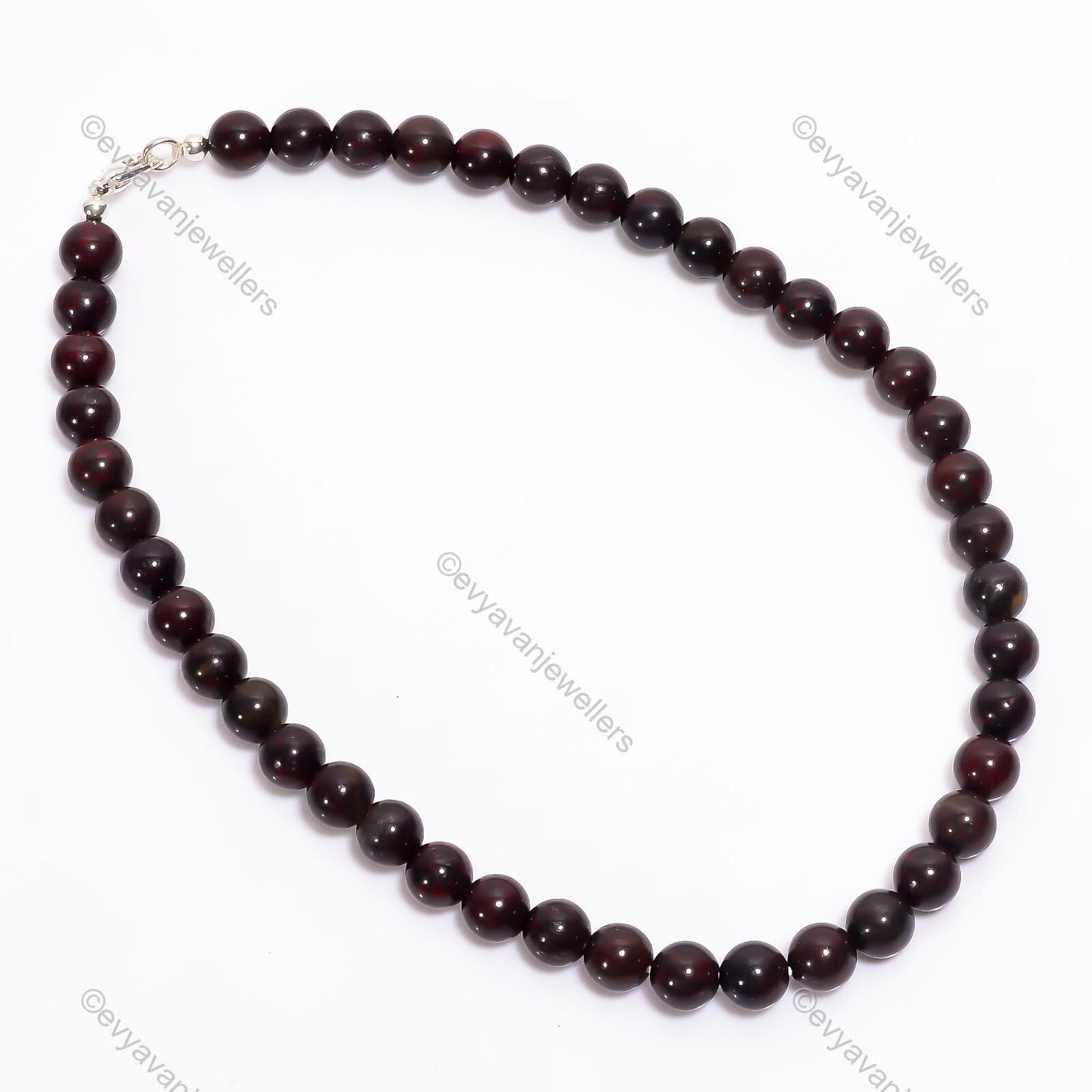 Gift For Her 925 Silver Iron Tiger Eye Gemstone Beaded Adjustable Necklace